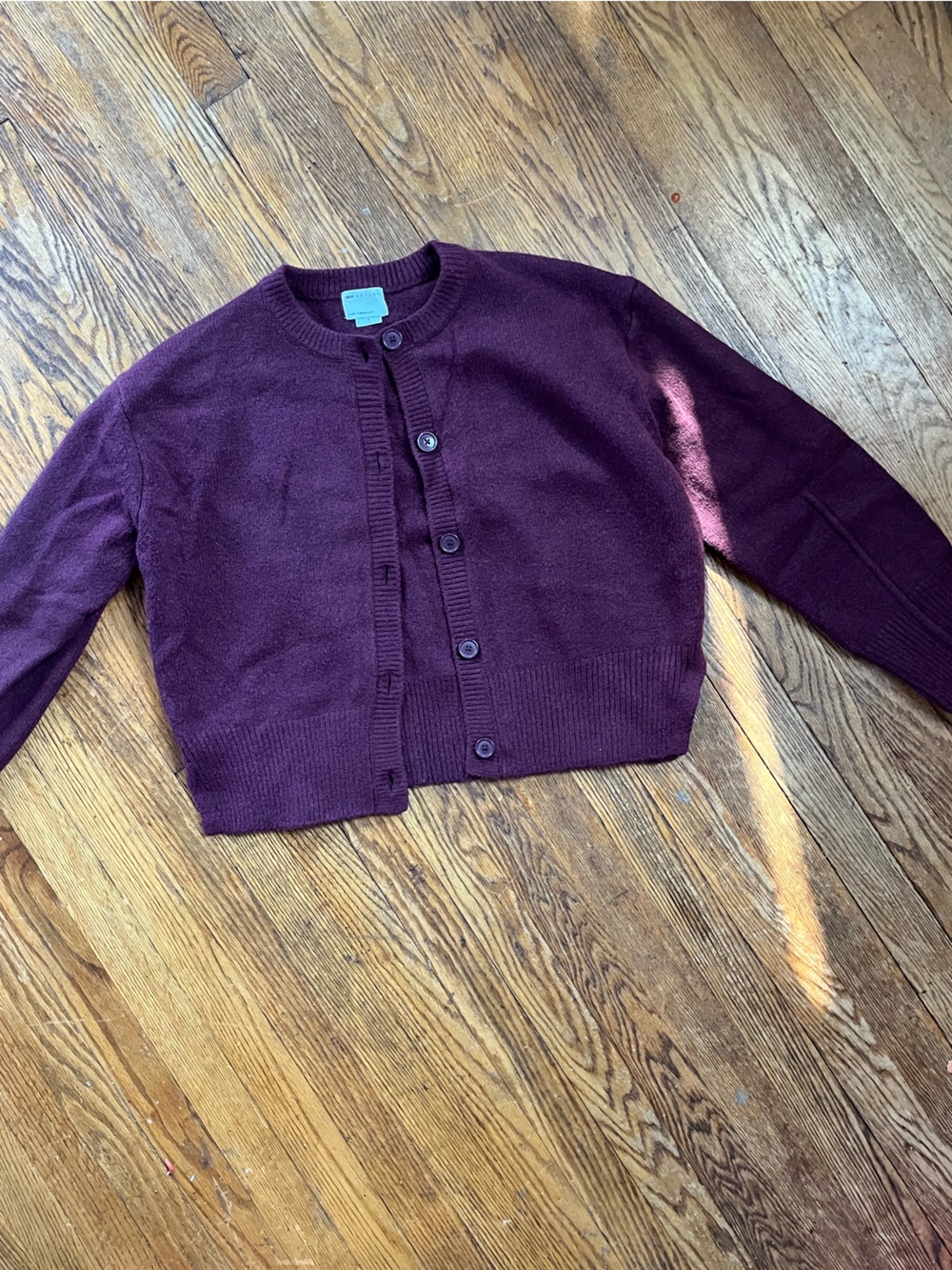 ASOS Women's Button-Front Sweater Cardigan - Plum